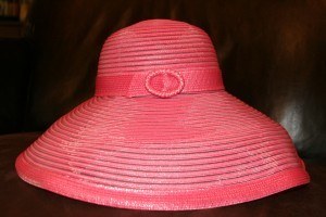 At Jamie: I swore off pink a few years ago just b/c it was Paris Hilton's favorite color.  This hat makes me wan to embrace it again.  By Kokin $328 