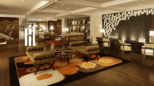 The gorgeous Hutton Hotel lobby