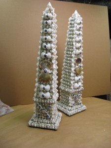 Shell Oblisks by Maggie Troutman
