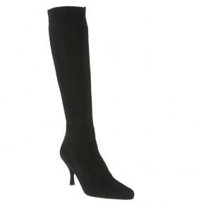 For a true "fits like a glove" boot (even with tiny calves) try Tall Tale Stretch boots by Stuart Weitzman in the Mall at Grenn Hills $575, but again, 20% off with the Centerstone Card!