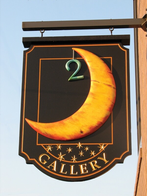 Two Moon Gallery Offers Space for Events & New Artists 2 moon gallery sign Two Moon Gallery Offers Space for Events & New Artists