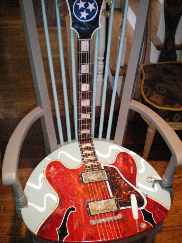 guitarchair 768x1024 Double Impact A CHAIRity with a mission.