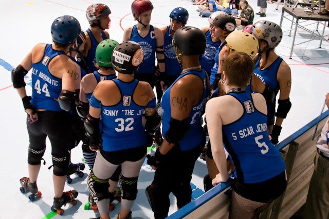 rollergirls7 My superheroes wear rollerskates.