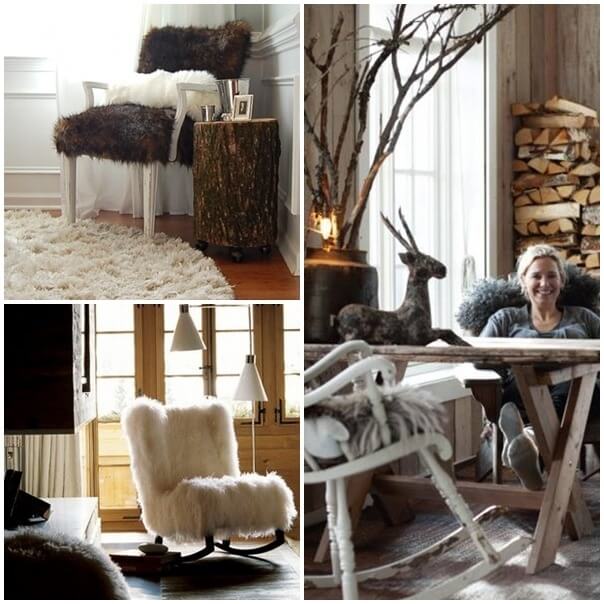 Fur and Animal Hide large Winter Decor