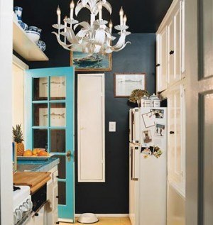 black kitchen 3 300x317 Inspiration: Black Walls
