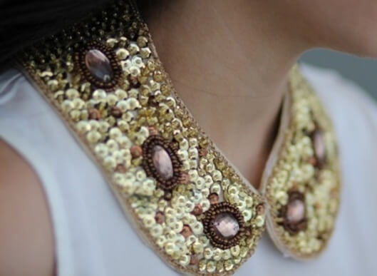 Fall Trends Part 3: The Accessories Report sequin embellished bead pretty collar Fall Trends Part 3: The Accessories Report