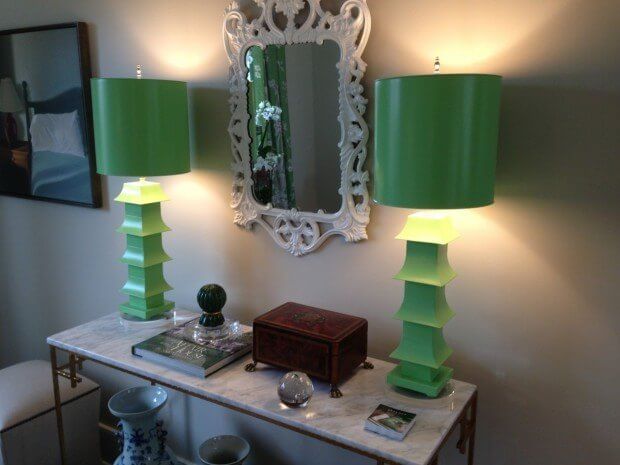 OMore Designer Show House: WOW! StyleBlueprint JHaynes Green Lamps 620x465 OMore Designer Show House: WOW!